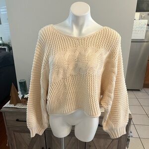 Sweet lemon chunky sweater